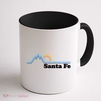 Santa Fe New Mexico Retro Logo Coffee Mug thumb 1