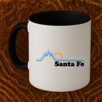 Santa Fe New Mexico Retro Logo Coffee Mug thumb 2