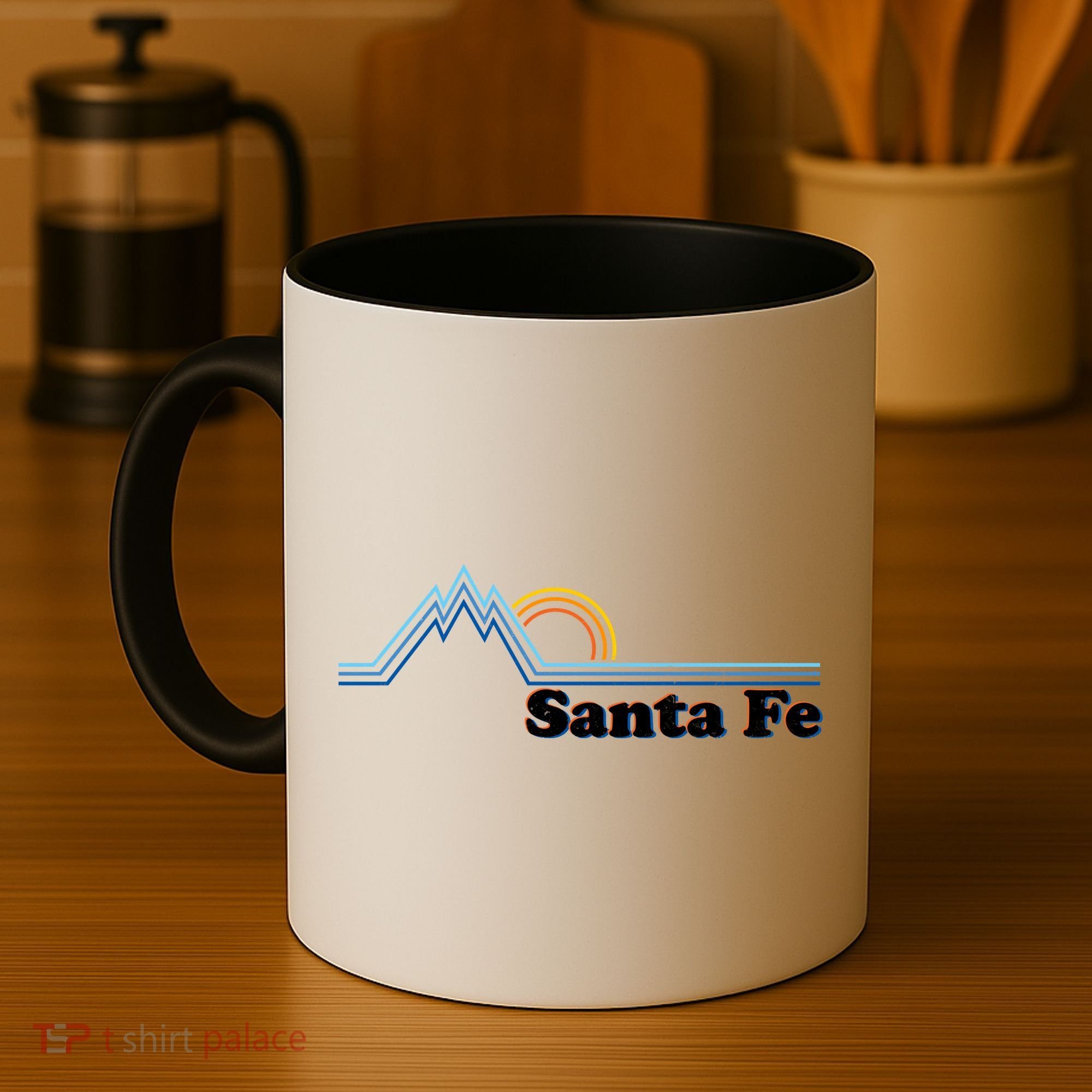 Santa Fe New Mexico Retro Logo Coffee Mug