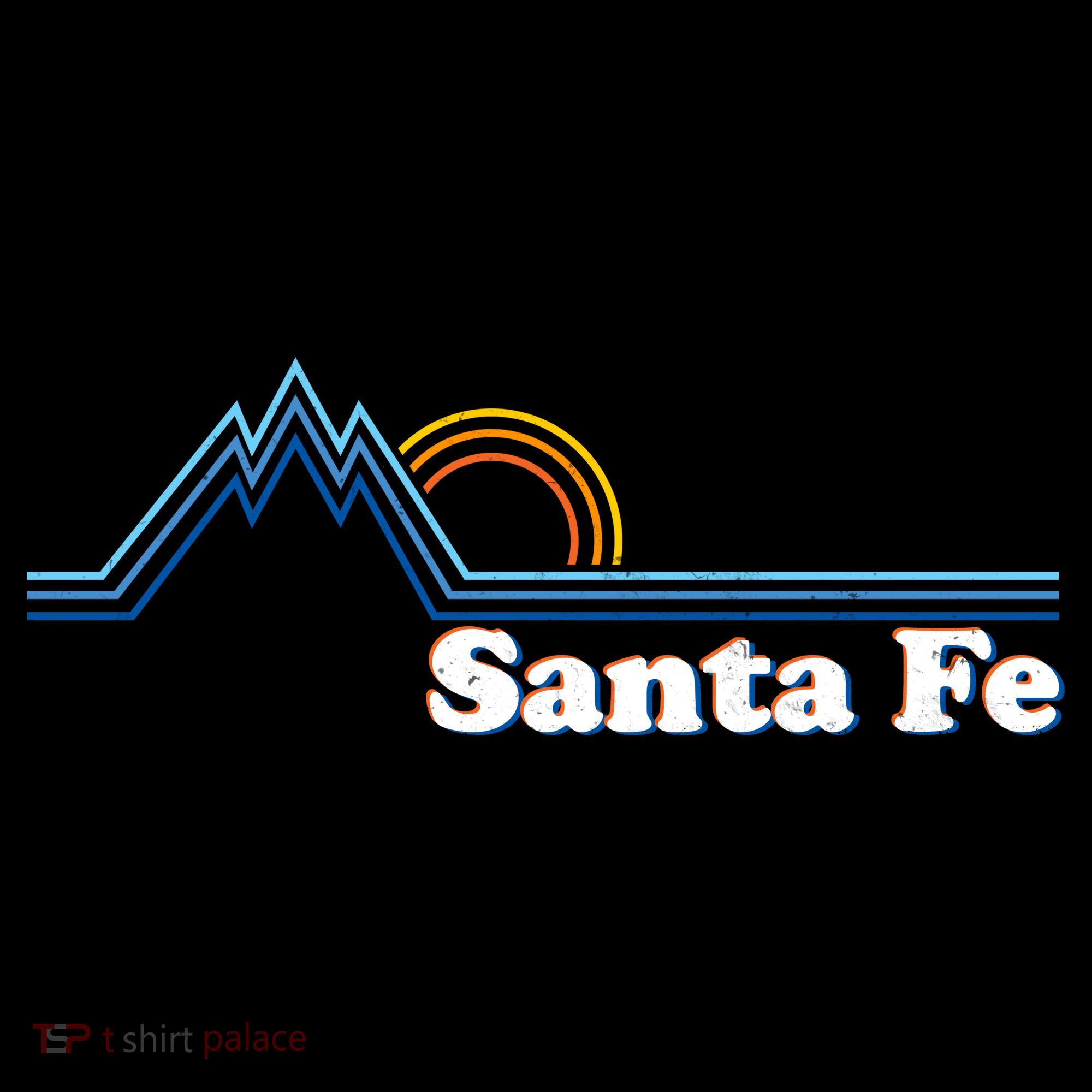 Santa Fe New Mexico Retro Logo Women's Hoodie