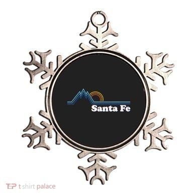 Santa Fe New Mexico Retro Logo Ornament