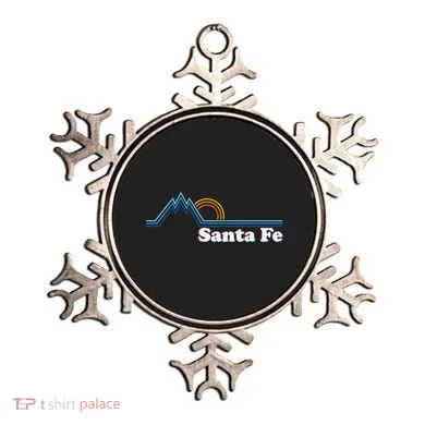 Santa Fe New Mexico Retro Logo Ornament