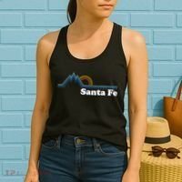 Santa Fe New Mexico Retro Logo Women's Tank Top thumb 2
