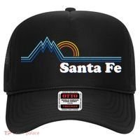 Santa Fe New Mexico Retro Logo Hat thumb 0