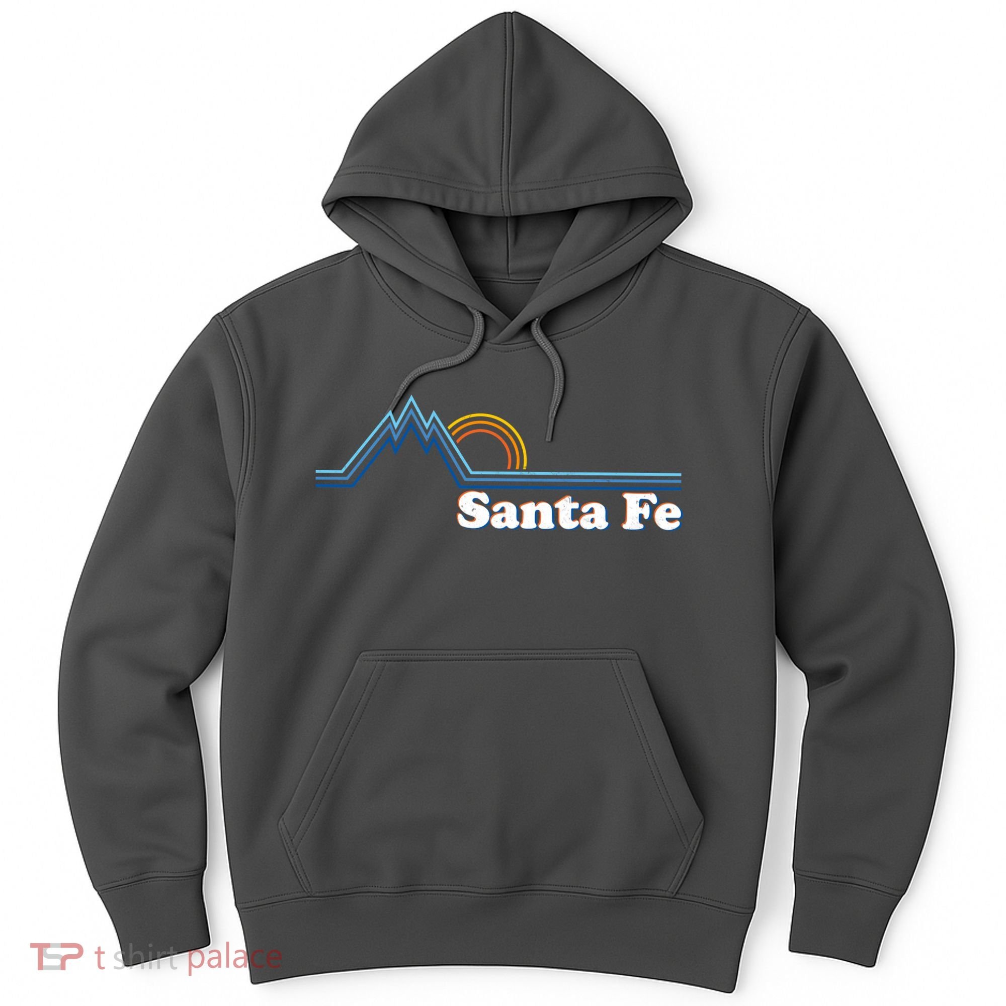 Santa Fe New Mexico Retro Logo Hoodie