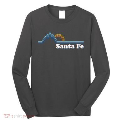 Santa Fe New Mexico Retro Logo Long Sleeve Shirt
