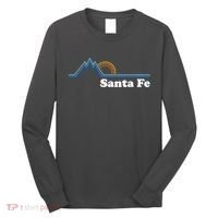 Santa Fe New Mexico Retro Logo Long Sleeve Shirt thumb 0