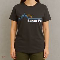 Santa Fe New Mexico Retro Logo T-Shirt thumb 4