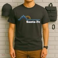 Santa Fe New Mexico Retro Logo T-Shirt thumb 6