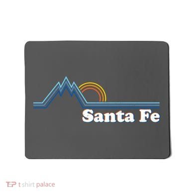 Santa Fe New Mexico Retro Logo Mousepad