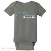 Santa Fe New Mexico Retro Logo Baby Bodysuit thumb 0