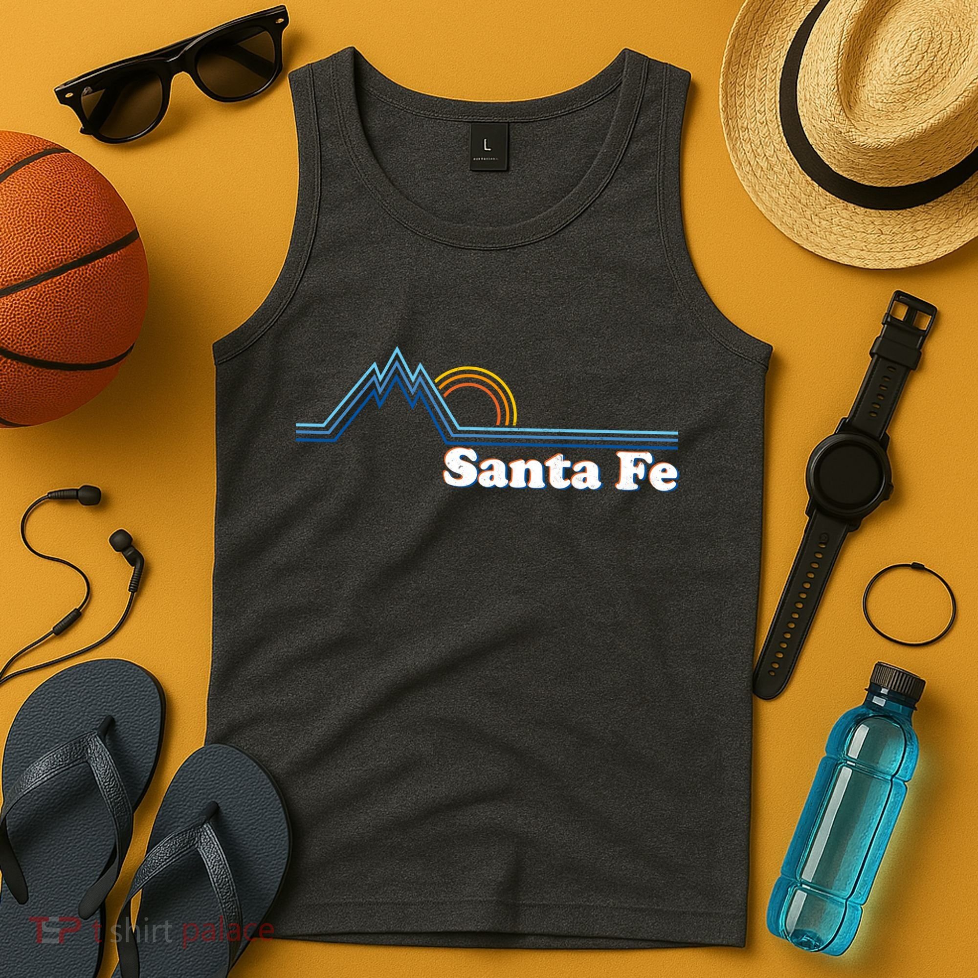 Santa Fe New Mexico Retro Logo Tank Top