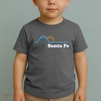 Santa Fe New Mexico Retro Logo Toddler T-Shirt thumb 2
