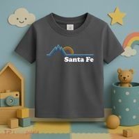 Santa Fe New Mexico Retro Logo Toddler T-Shirt thumb 3