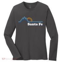 Santa Fe New Mexico Retro Logo Women's Long Sleeve Shirt thumb 0