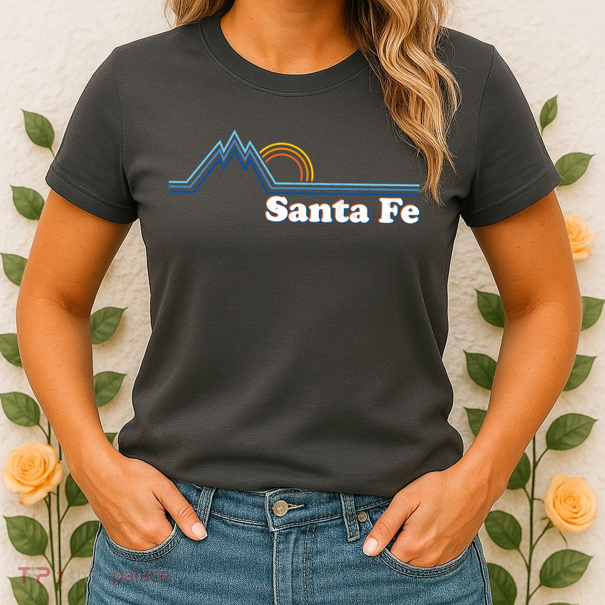 Santa Fe New Mexico Retro Logo Women's T-Shirt
