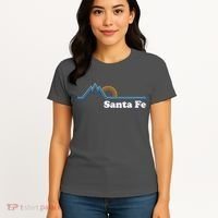Santa Fe New Mexico Retro Logo Women's T-Shirt thumb 4