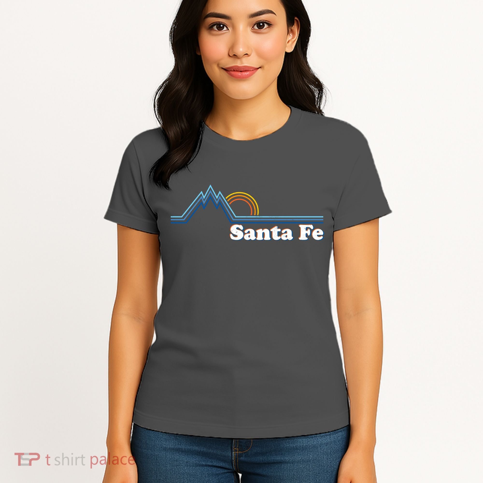 Santa Fe New Mexico Retro Logo Women's T-Shirt
