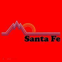 Santa Fe New Mexico Retro Logo Santa Hat thumb 1