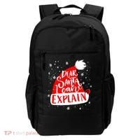 Santa Hat Dear Santa I Can Explain Christmas Backpack thumb 0