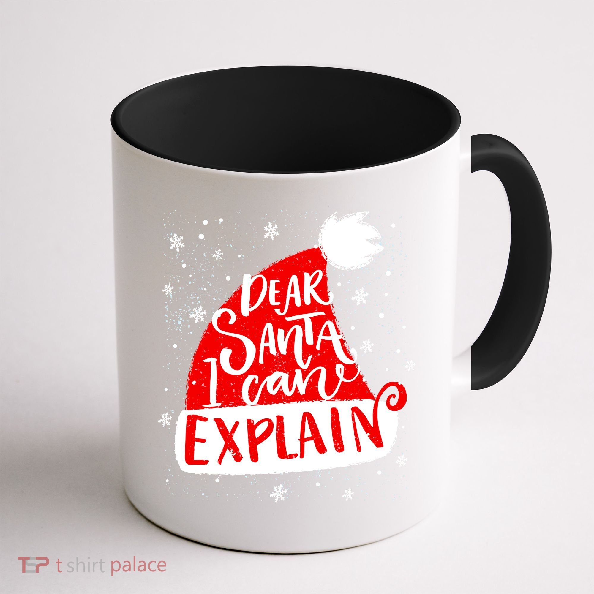 Santa Hat Dear Santa I Can Explain Christmas Coffee Mug
