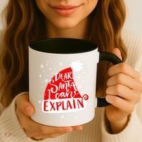 Santa Hat Dear Santa I Can Explain Christmas Coffee Mug thumb 3