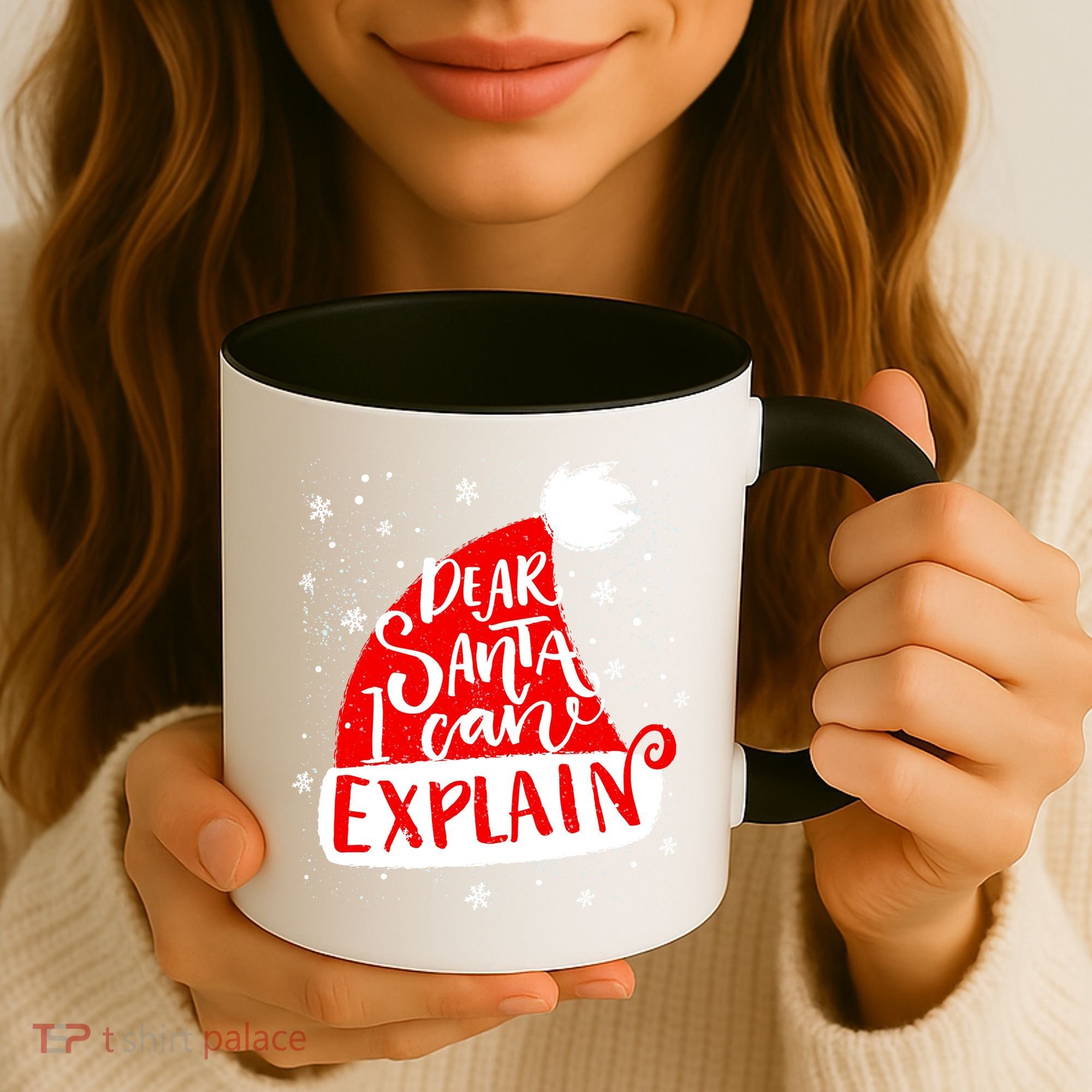 Santa Hat Dear Santa I Can Explain Christmas Coffee Mug
