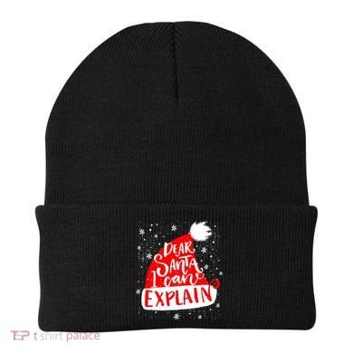Santa Hat Dear Santa I Can Explain Christmas Beanie