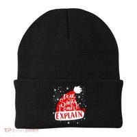 Santa Hat Dear Santa I Can Explain Christmas Beanie thumb 0