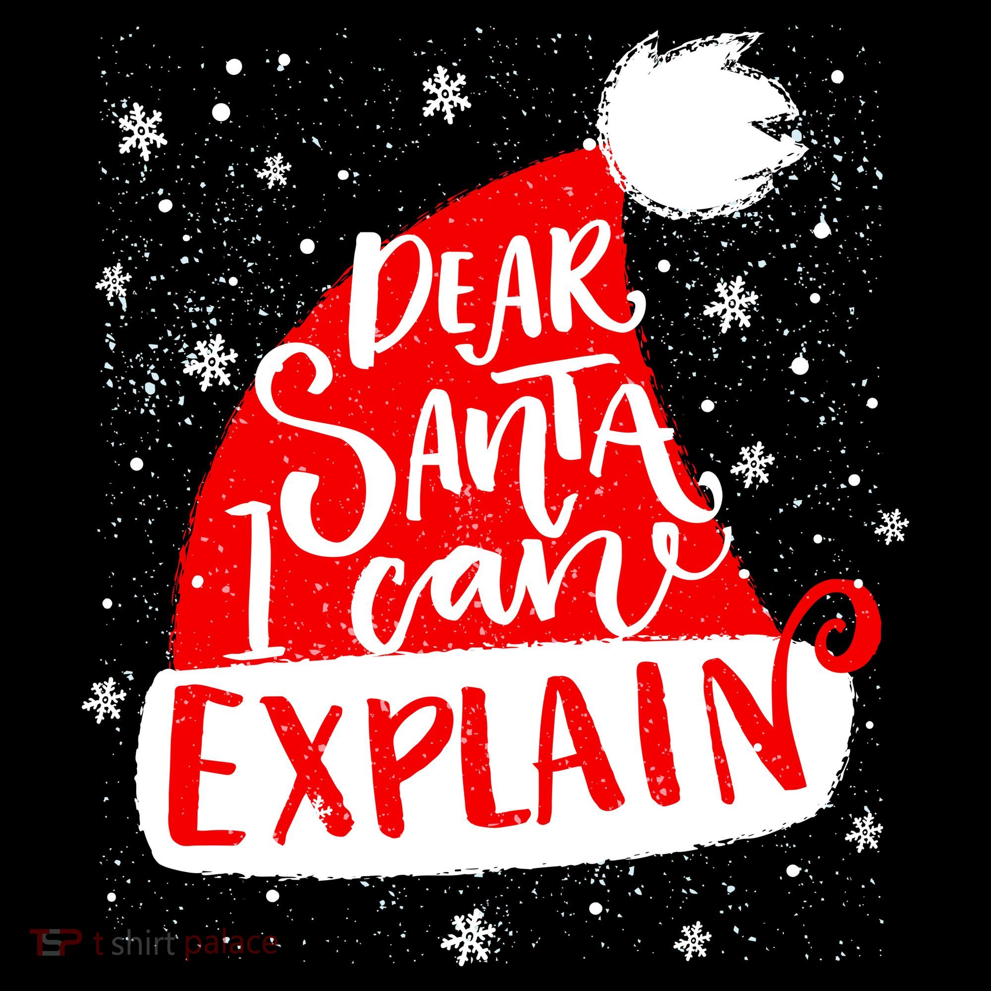 Santa Hat Dear Santa I Can Explain Christmas Women's Hoodie