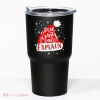 Santa Hat Dear Santa I Can Explain Christmas Tumbler thumb 0