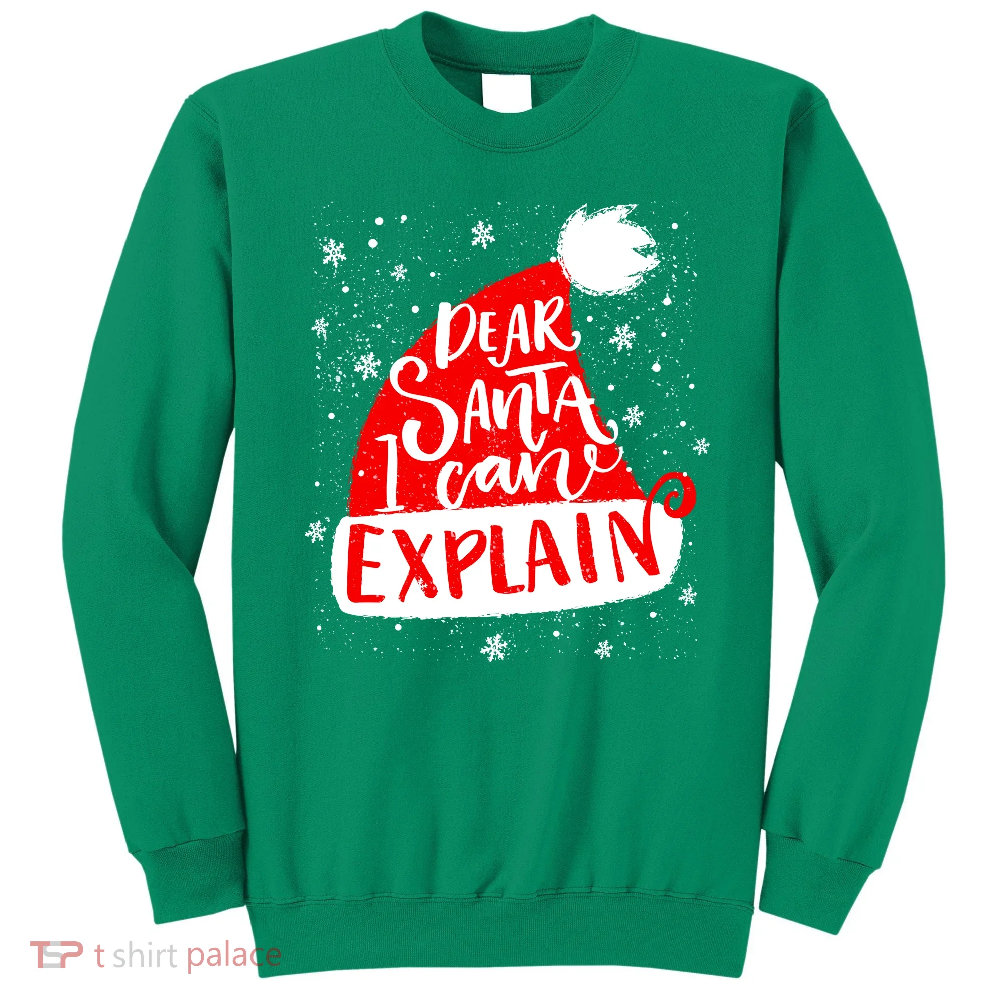 Santa Hat Dear Santa I Can Explain Christmas Sweatshirt