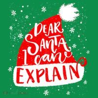 Santa Hat Dear Santa I Can Explain Christmas Button thumb 1