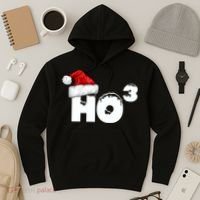 Santa HO HO3 Christmas Funny Hoodie thumb 3