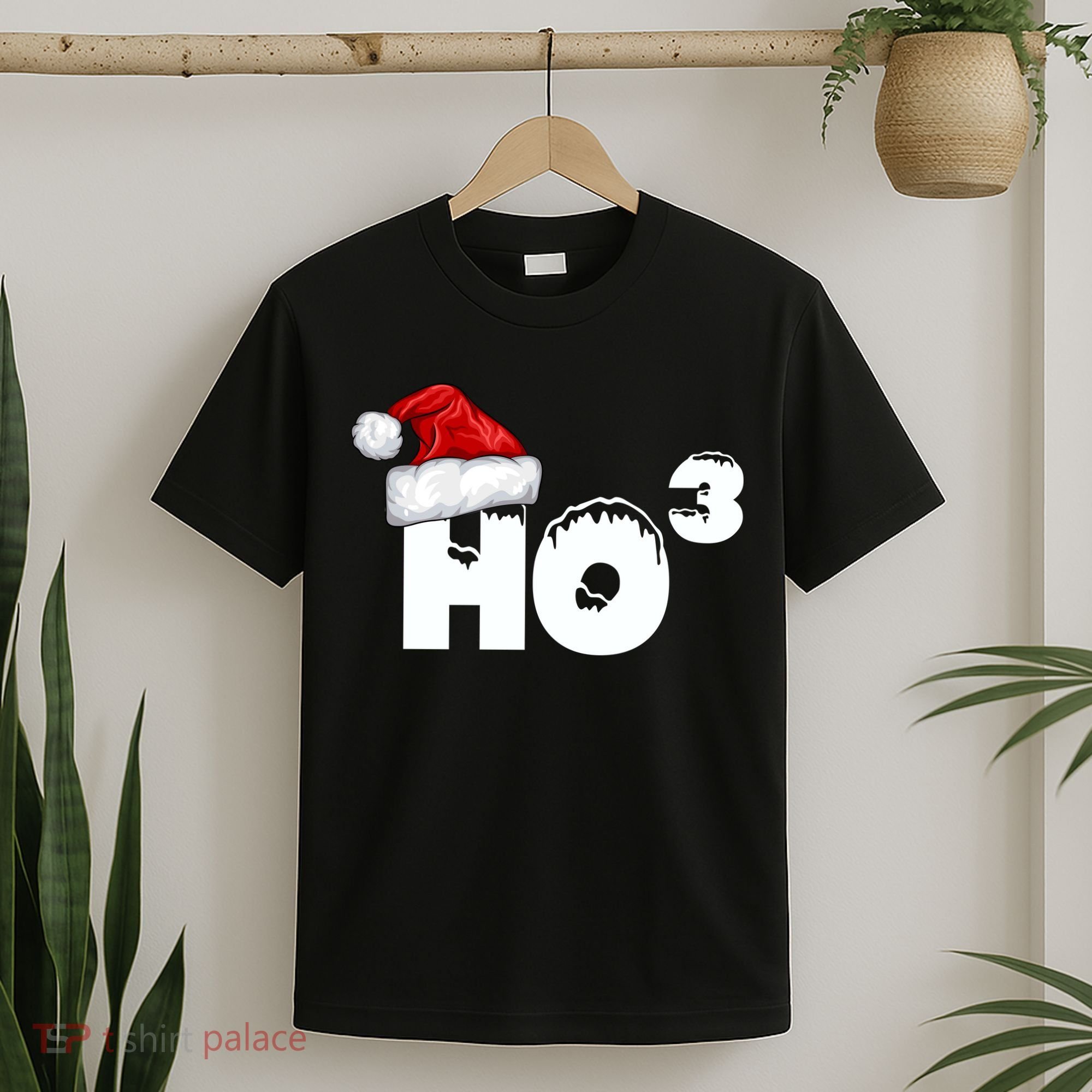 Santa HO HO3 Christmas Funny T-Shirt