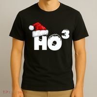 Santa HO HO3 Christmas Funny T-Shirt thumb 3