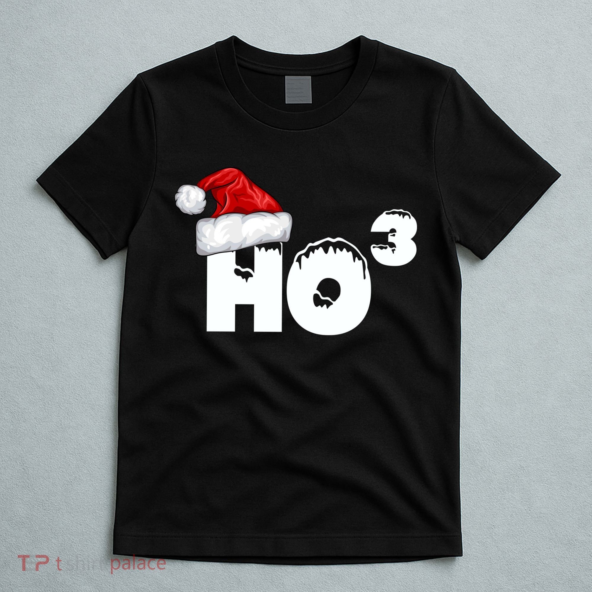 Santa HO HO3 Christmas Funny T-Shirt