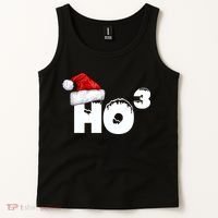 Santa HO HO3 Christmas Funny Tank Top thumb 2