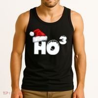 Santa HO HO3 Christmas Funny Tank Top thumb 3
