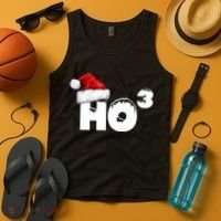 Santa HO HO3 Christmas Funny Tank Top thumb 4