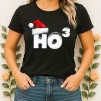 Santa HO HO3 Christmas Funny Women's T-Shirt thumb 2
