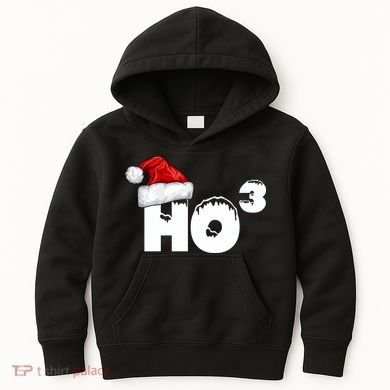 Santa HO HO3 Christmas Funny Kids Hoodie