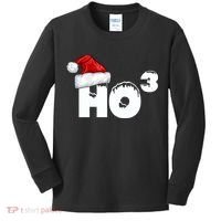 Santa HO HO3 Christmas Funny Kids Long Sleeve Shirt thumb 0