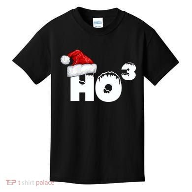 Santa HO HO3 Christmas Funny Kids T-Shirt
