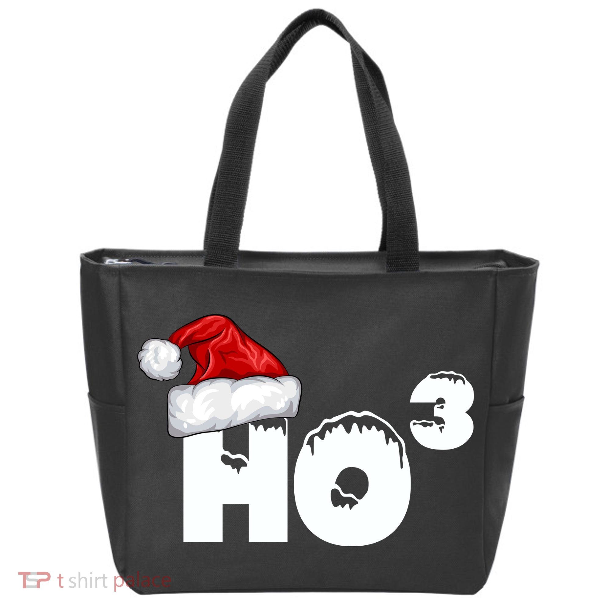 Santa HO HO3 Christmas Funny Tote Bag