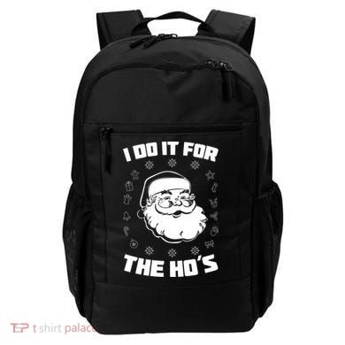 Santa I Do It For The Ho's Funny X-Mas Backpack