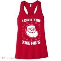 Santa I Do It For The Ho's Funny X-Mas Women's Tank Top thumb 0