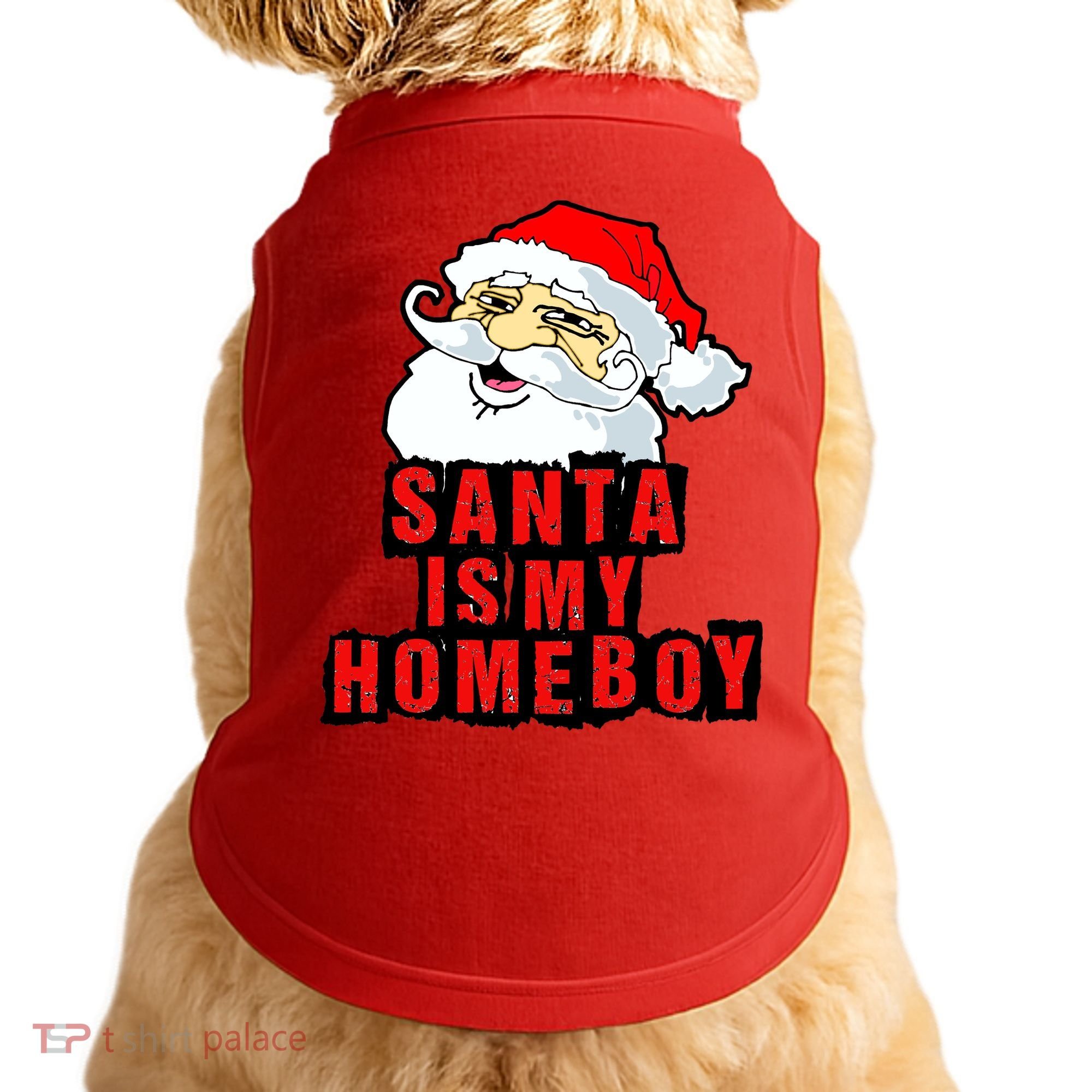 Santa Is My Homeboy Doggie Tank