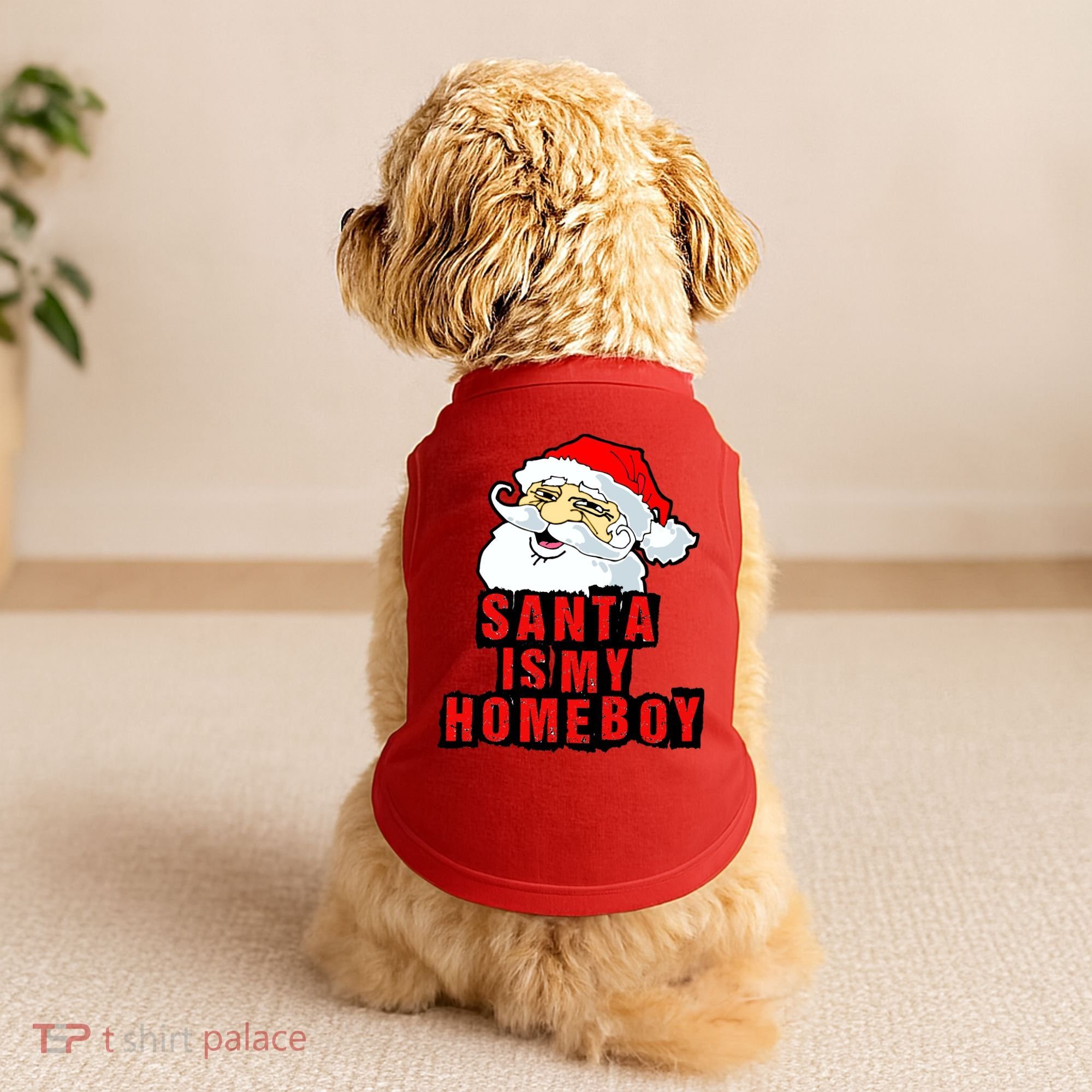 Santa Is My Homeboy Doggie Tank