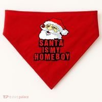 Santa Is My Homeboy USA-Made Doggie Bandana thumb 0